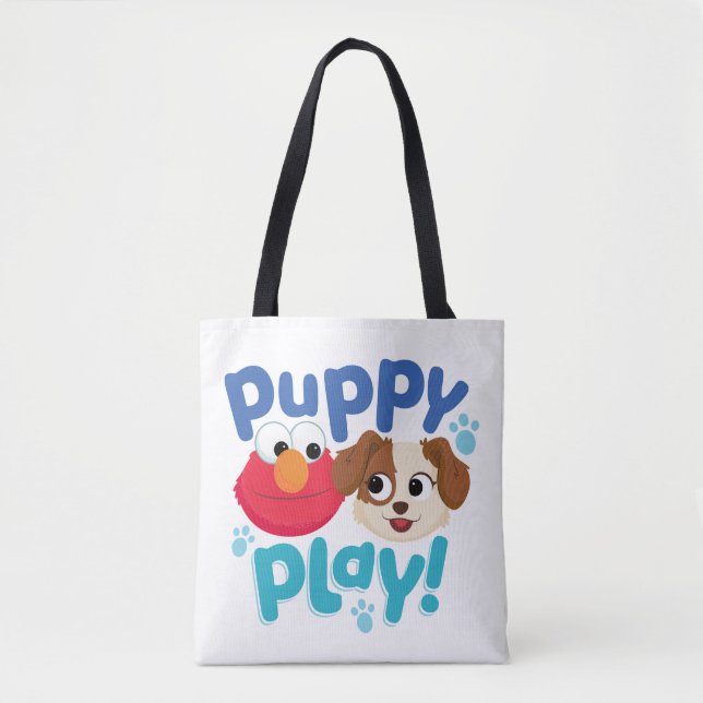 Sesame Street | Puppy Play Elmo & Tango Tote Bag (Front)
