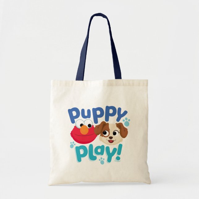 Sesame Street | Puppy Play Elmo & Tango Tote Bag (Front)