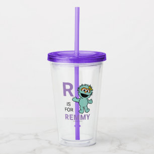 Sesame Street R is for Rosita Add Your Name Acrylic Tumbler