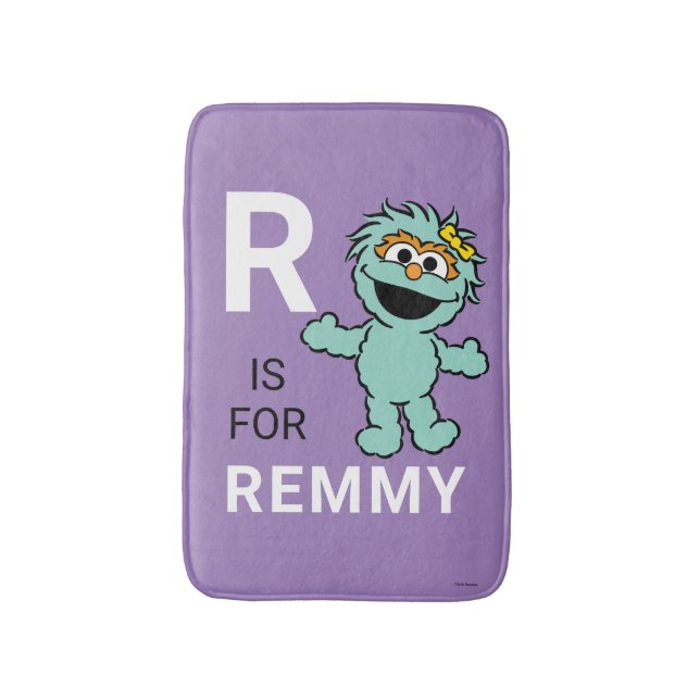 Sesame Street | R is for Rosita | Add Your Name Bath Mat (Front Vertical)