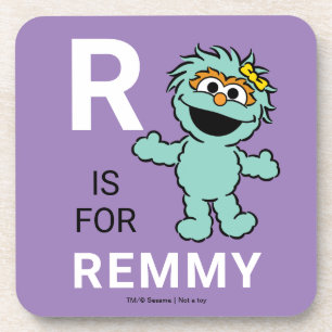 Sesame Street R is for Rosita Add Your Name Coaster