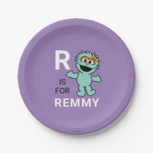 Sesame Street   R is for Rosita   Add Your Name Paper Plate