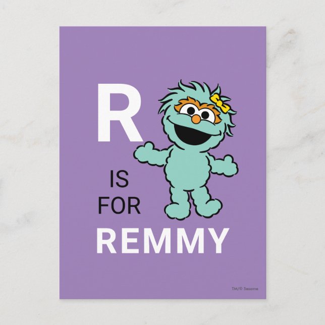 Sesame Street | R is for Rosita | Add Your Name Postcard (Front)