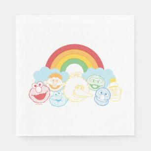 Sesame Street Rainbow Graphic Napkin