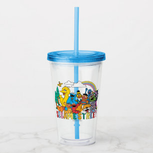 Sesame Street Rainbow Wave Acrylic Tumbler