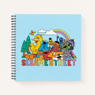 Sesame Street   Rainbow Wave Notebook
