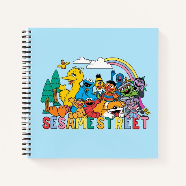 Sesame Street | Rainbow Wave Notebook (Front)