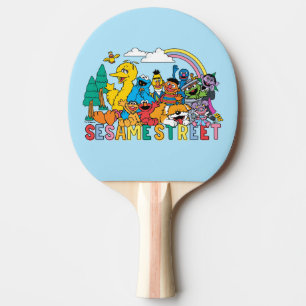 Sesame Street Rainbow Wave Ping Pong Paddle