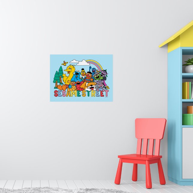 Sesame Street | Rainbow Wave Poster (Nursery 1)