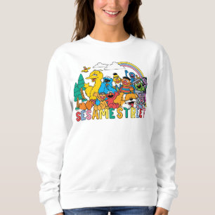 Sesame Street   Rainbow Wave Sweatshirt