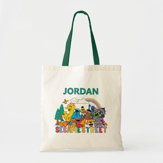 Sesame Street | Rainbow Wave Tote Bag (Front)