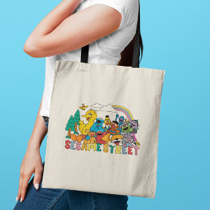 Sesame Street Rainbow Wave Tote Bag