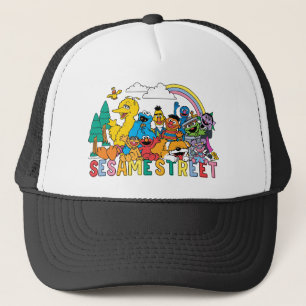 Sesame Street Rainbow Wave Trucker Hat