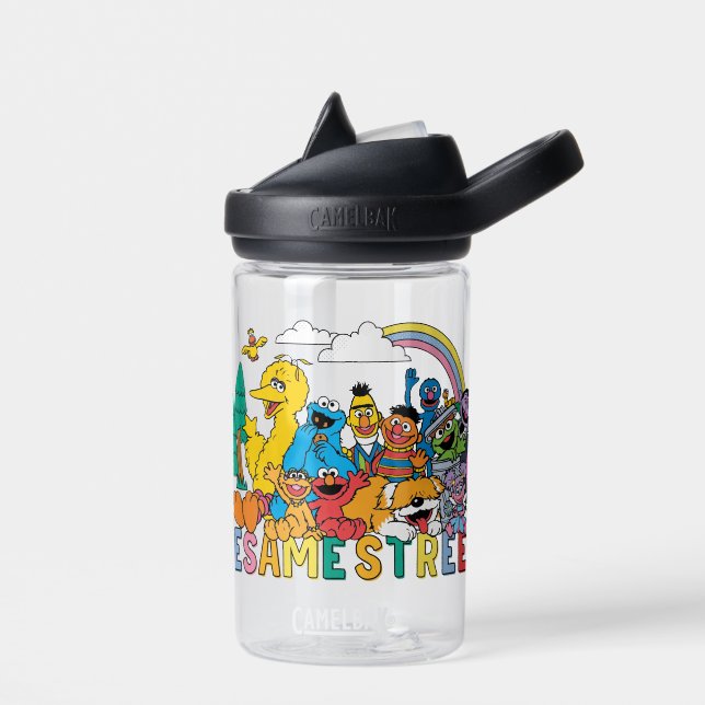 Sesame Street | Rainbow Wave Water Bottle (Left)