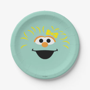 Sesame Street   Rosita Face Art Paper Plate