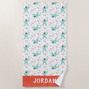 Sesame Street   Rosita Music Scribble Pattern Beach Towel