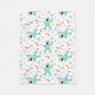 Sesame Street Rosita Music Scribble Pattern Fleece Blanket