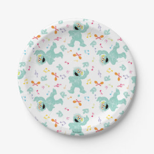 Sesame Street Rosita Music Scribble Pattern Paper Plate