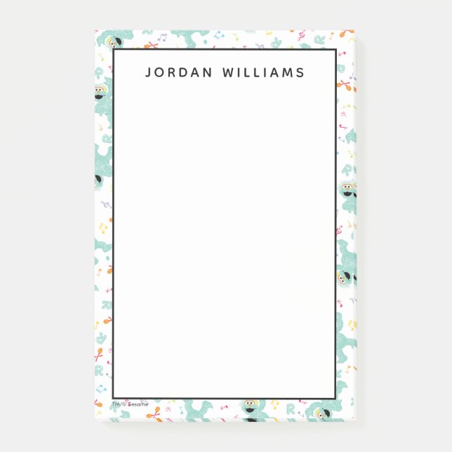 Sesame Street | Rosita Music Scribble Pattern Post-it Notes (Front)