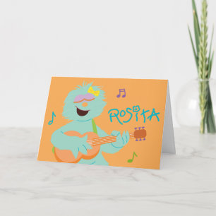 Sesame Street   Rosita Playing Guitar Card