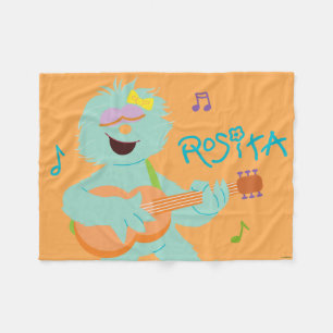 Sesame Street Rosita Playing Guitar Fleece Blanket