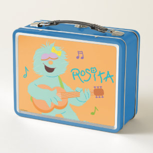 Sesame Street   Rosita Playing Guitar Metal Lunch Box