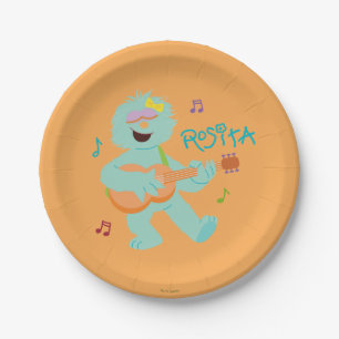 Sesame Street   Rosita Playing Guitar Paper Plate