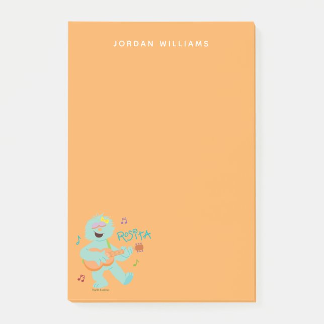 Sesame Street | Rosita Playing Guitar Post-it Notes (Front)