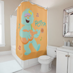 Sesame Street Rosita Playing Guitar Shower Curtain