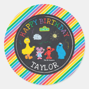 Sesame Street Sesame Friends Classic Round Sticker
