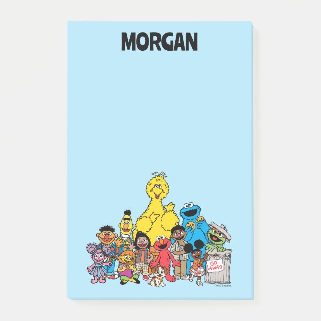 Sesame Street | Sesame Pals Add Your Name Post-it Notes (Front)