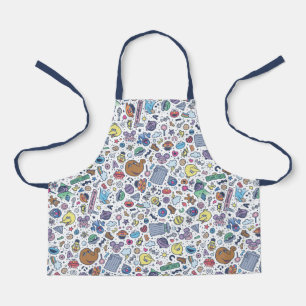 Sesame Street Sesame Pals Doodle Pattern Apron