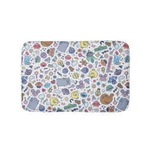 Sesame Street Sesame Pals Doodle Pattern Bath Mat