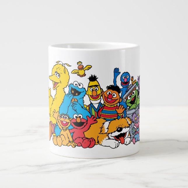 Sesame Street | Sesame Pals Group Portrait Large Coffee Mug (Front)