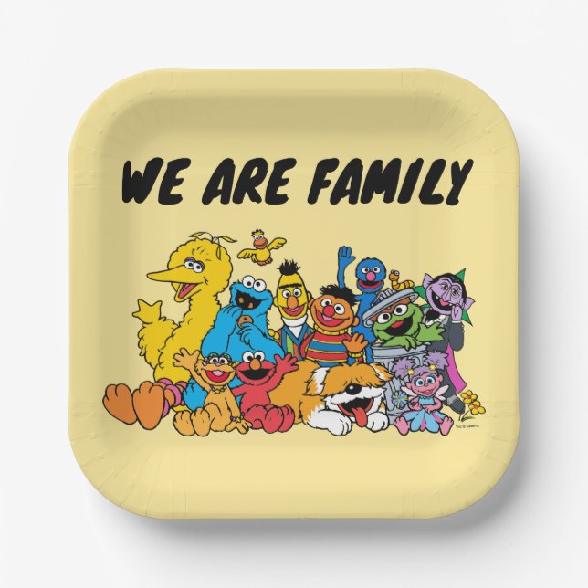 Sesame Street | Sesame Pals Group Portrait Paper Plate (Front)