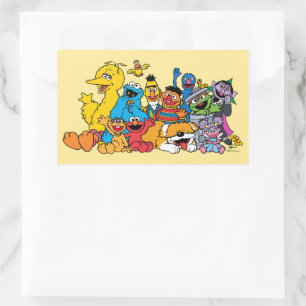 Sesame Street Sesame Pals Group Portrait Rectangular Sticker