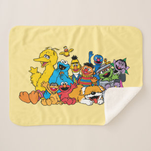 Sesame Street Sesame Pals Group Portrait Sherpa Blanket
