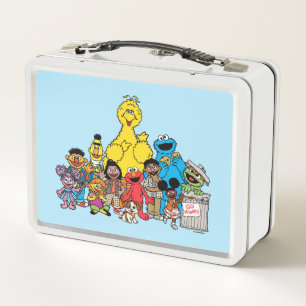 Sesame Street Sesame Pals Hanging Out Metal Lunch Box