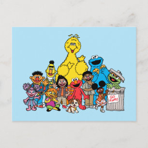 Sesame Street Sesame Pals Hanging Out Postcard