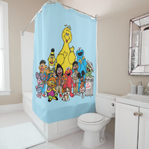 Sesame Street Sesame Pals Hanging Out Shower Curtain