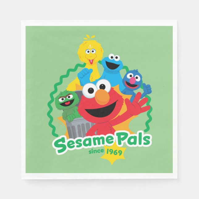 Sesame Street | Sesame Pals Since 1969 Napkin (Front)
