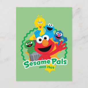 Sesame Street Sesame Pals Since 1969 Postcard