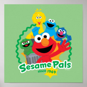 Sesame Street Sesame Pals Since 1969 Poster