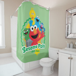 Sesame Street Sesame Pals Since 1969 Shower Curtain