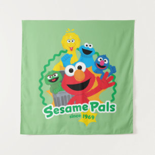 Sesame Street Sesame Pals Since 1969 Tapestry