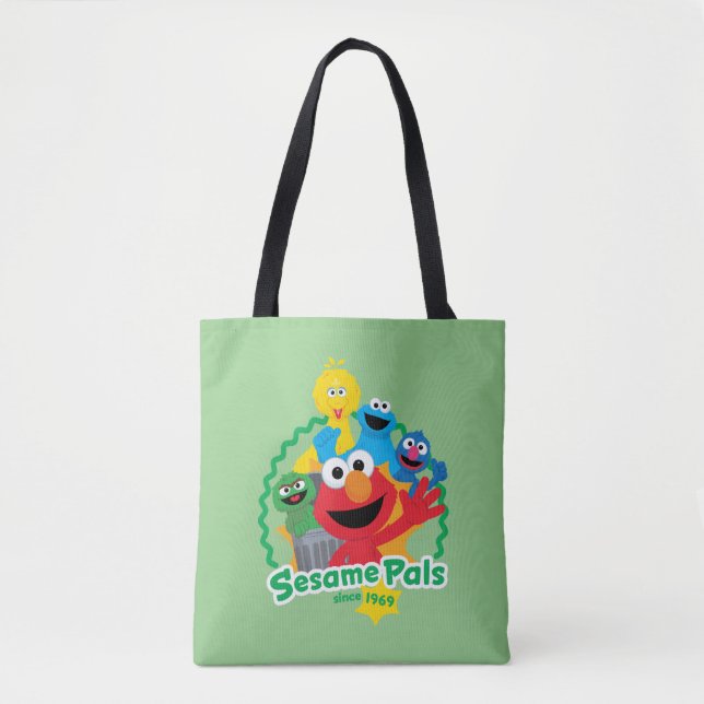 Sesame Street | Sesame Pals Since 1969 Tote Bag (Front)