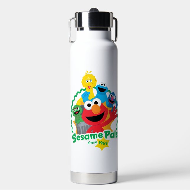 Sesame Street | Sesame Pals Since 1969 Water Bottle (Front)