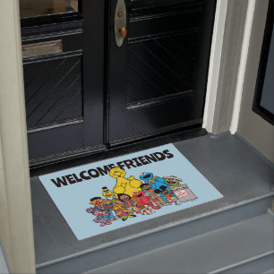 Sesame Street Sesame Pals Welcome Friends Doormat