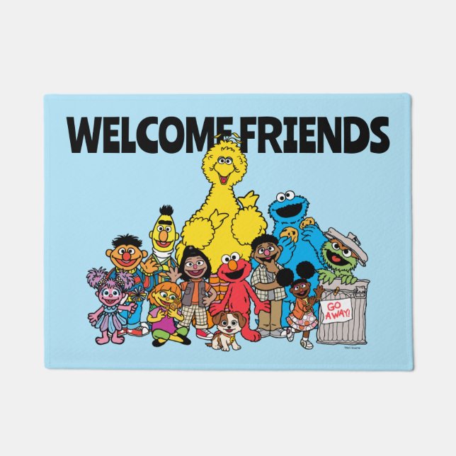 Sesame Street | Sesame Pals Welcome Friends Doormat (Front)