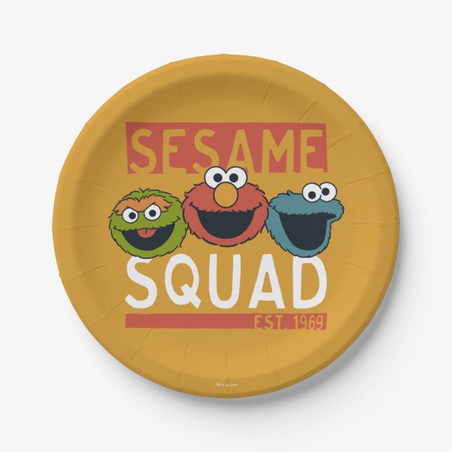 Sesame Street - Sesame Squad Paper Plate (Front)